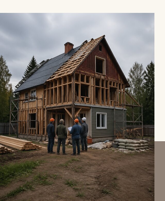Реконструкция дачного дома в Краснодаре под ключ с проектом