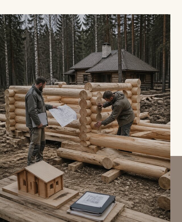 Проектирование и строительство домов из бревна в Краснодаре